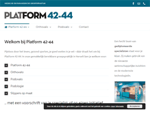 Tablet Screenshot of platform42-44.be